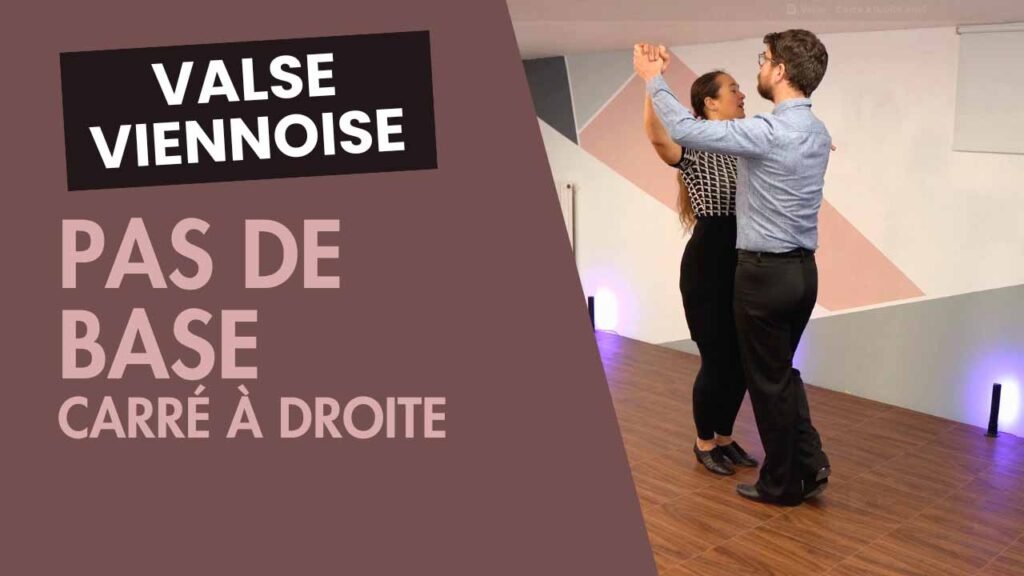 Valse viennoise : Pas de base – Carré à droite