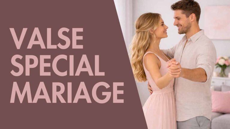 Danser la valse pour un mariage